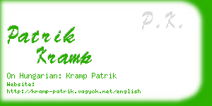 patrik kramp business card